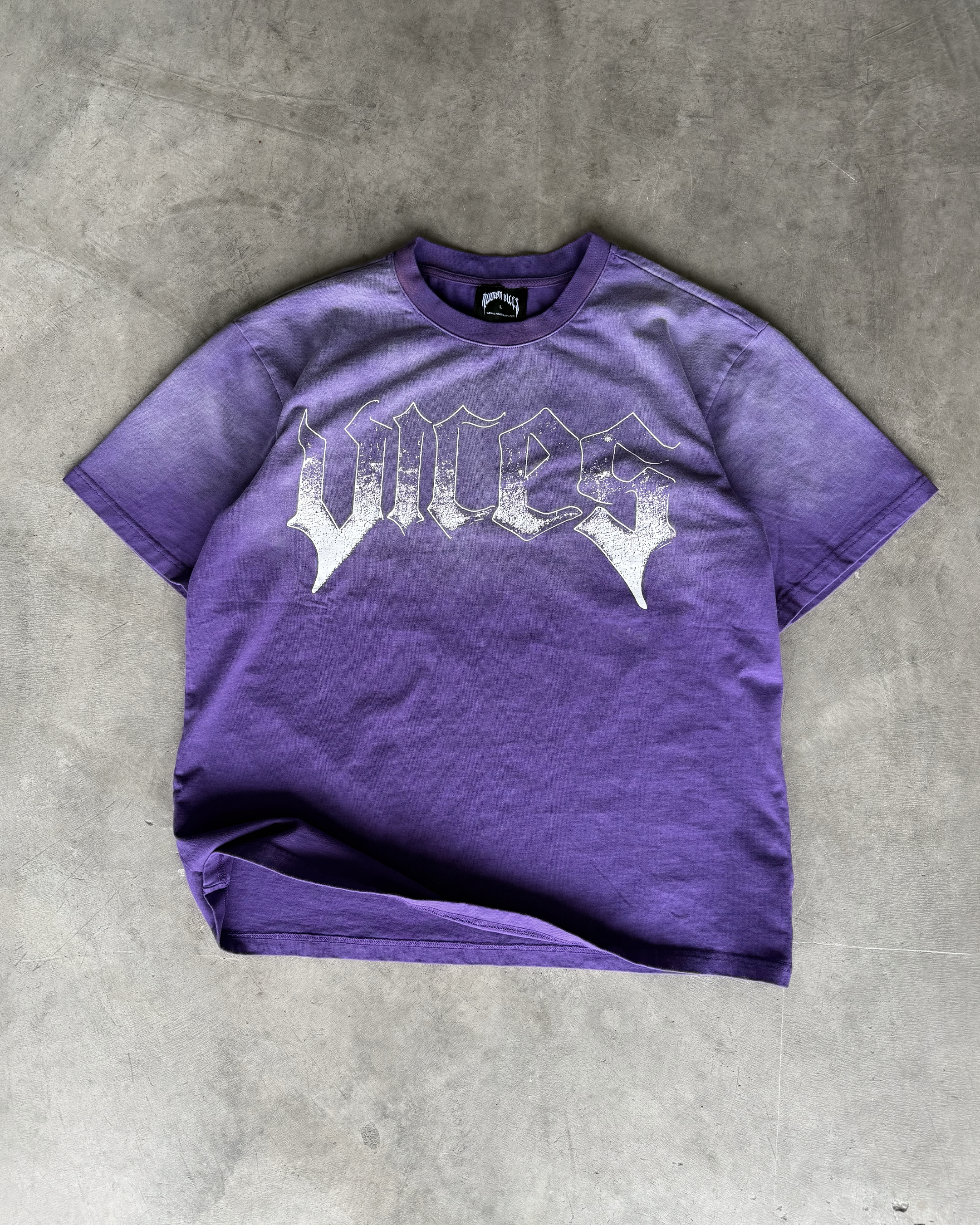 PURPLE "COMFORT IN CHAOS" TEE